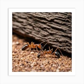 Ant On The Ground Art Print