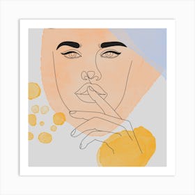 Portrait Of A Woman 5 Art Print