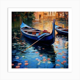 Gondolas In Venice 3 Art Print