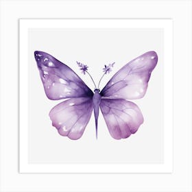 Purple Butterfly Art Print