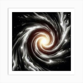 Black and White Abstract Art 246 Art Print