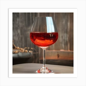 Glass Of Red 1 Art Print