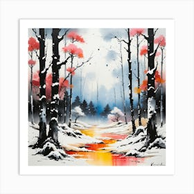 Winter Forest 1 Art Print