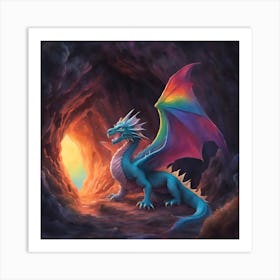 Rainbow Dragon Art Print