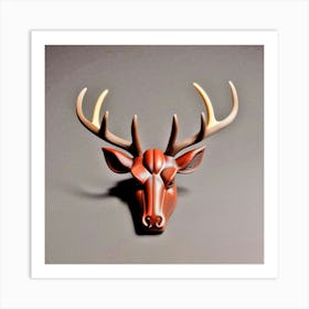 Deer Head 14 Art Print