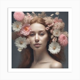 Flower Girl Art Print