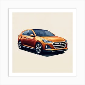 Hyundai Elantra Art Print