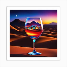 House In The Desert Art Print