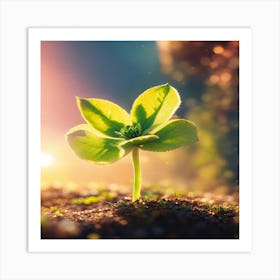 Small Green Plant Art Print