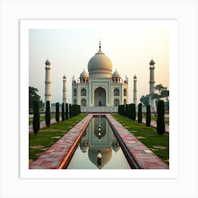 Taj Mahal - Taj Mahal Stock Videos & Royalty-Free Footage Art Print