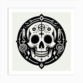Skull Tattoo Art Print