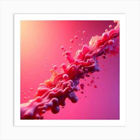 Abstract Water Splash - Abstract Stock Videos & Royalty-Free Footage Art Print