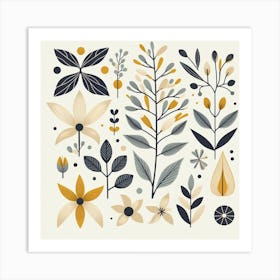 Scandinavian style, Sprig of ylang-ylang Art Print