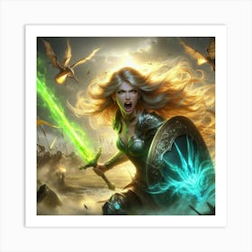 Elven Warrior 4 Art Print