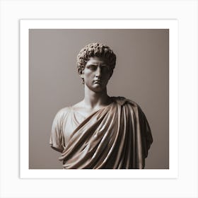 Bust Of A Roman Emperor Art Print