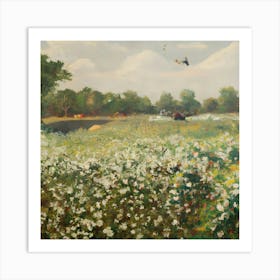 Cotton Field Art Print