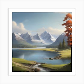 Landscape Painting 2 Art Print