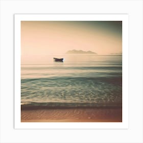 Boat On The Beach Art Print