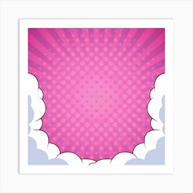 Pop Background Art Print