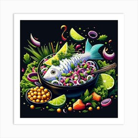 Fish In A Bowl Art Print