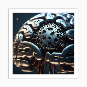 Mechanical Brain Art Print