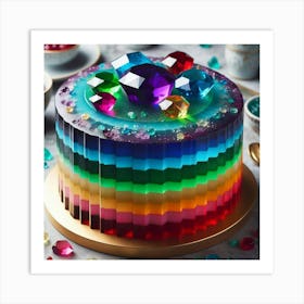 Rainbow Cake 4 Art Print