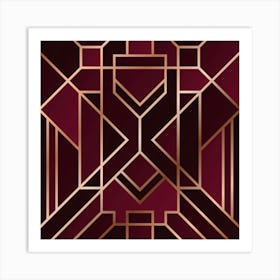 Art Deco Pattern 20 Art Print