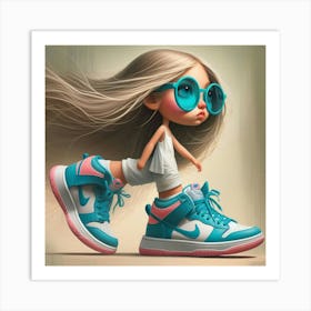 Nike Girl 1 Art Print