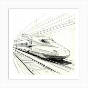 High Speed Train 4 Art Print