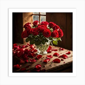 Red Roses 5 Art Print