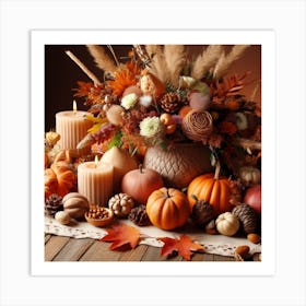 Thanksgiving Table Art Print