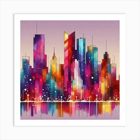 City Skyline Art Print