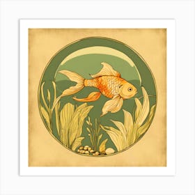 Goldfish In A Bowl Art Print