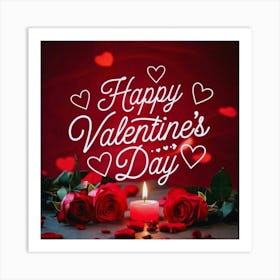 Happy Valentine'S Day 1 Art Print