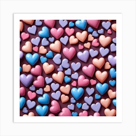 Valentine'S Day Background 6 Art Print