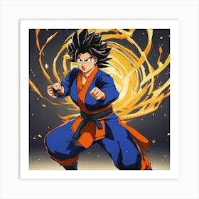 Dragon Ball Z Wallpaper 29 Art Print