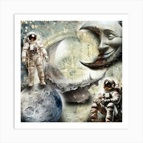 Moon Magic Surreal Illustration Art 02 Art Print