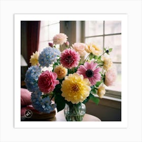 Dahlias 2 Art Print