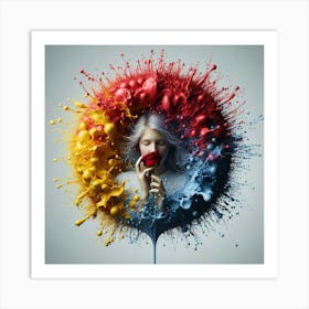 Splatter Painting Art Print