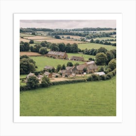 Aerial View Of A Farm 5 Art Print