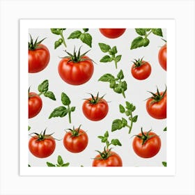 Tomato Pattern 6 Art Print