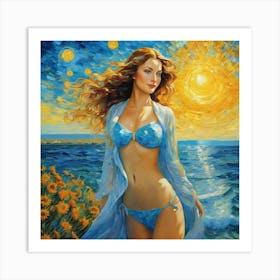 Girl In Bikini gj Art Print