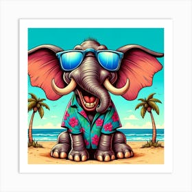 Hawaiian Elephant Art Print