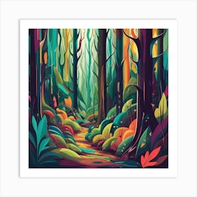 Forest Path 13 Art Print