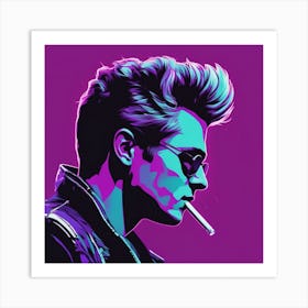 James Dean Looking Cool Art Print