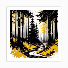 Forest Path 46 Art Print