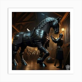 Knight'S Horse Art Print