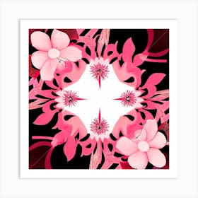 Pink Flowers Art Print