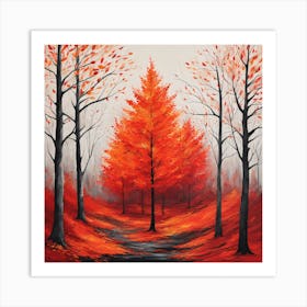 Autumn Trees 1 Art Print