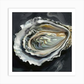 Open Oyster Art Print